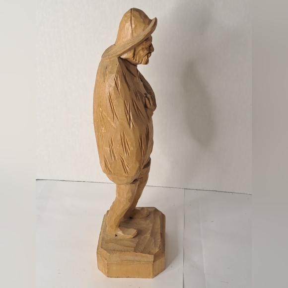 Caron Folk Art Quebec Wood Carving Basswood Vintage 1960s-70s - Picture 2 of 12